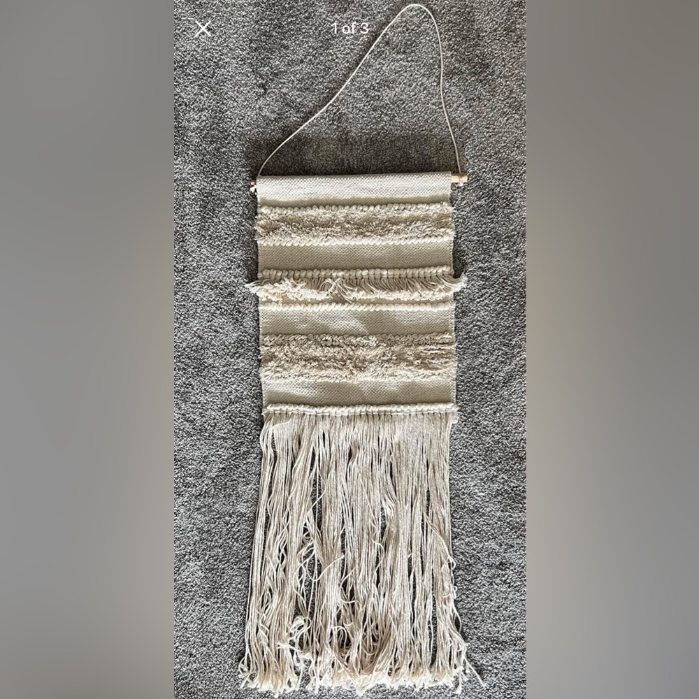 Fringed hanging wall decor!